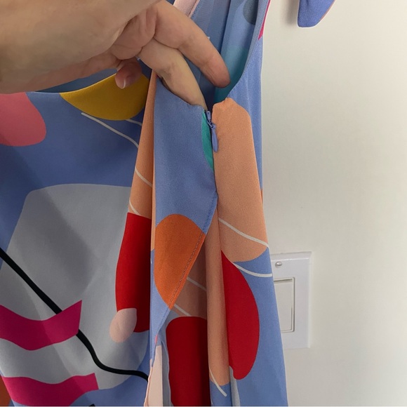 CROSBY by Mollie Burch Sasha High Low Midi Length One Shoulder Dress \\ 0 - Picture 7 of 11